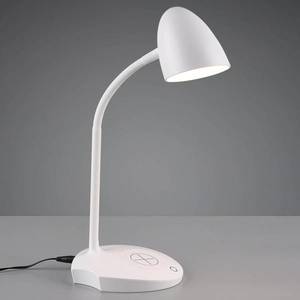 Reality Leuchten Stolní lampa LED Load, indukční nabíječka, bílá obraz