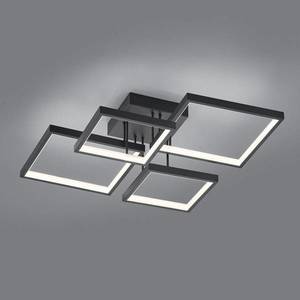 Trio Lighting LED stropní světlo Sorrento 52x52cm, černý matný obraz