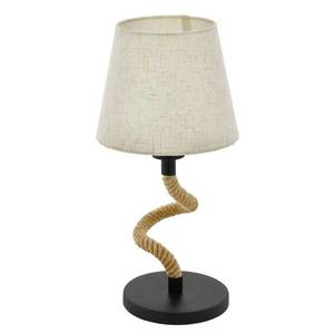 EGLO Rampside stolní lampa, lanko, textilní stínidlo obraz