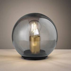 FISCHER & HONSEL Stolní lampa Dini s kulatým stínidlem ze skla 20cm obraz