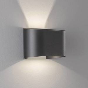 FISCHER & HONSEL LED nástěnné světlo Wall, dva zdroje kulaté, černá obraz