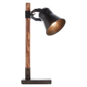 Brilliant Stolní lampa Plow, černá/dřevo tmavé obraz