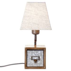 Brilliant Textilní stolní lampa Casket se zásuvkou obraz