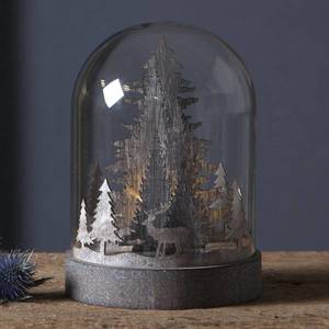STAR TRADING LED dekorativní světlo Kupol lesní scéna, hnědá obraz