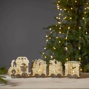 STAR TRADING Yuletide LED dekorativní světlo jako vánoční vlak obraz