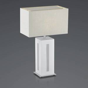 BANKAMP BANKAMP Karlo stolní lampa bílá/šedá, výška 56cm obraz