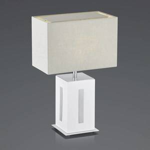 BANKAMP BANKAMP Karlo stolní lampa bílá/šedá, výška 47cm obraz