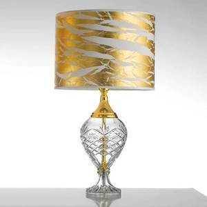 Cremasco Stolní lampa Belle Epoque, 59 cm zlatá obraz
