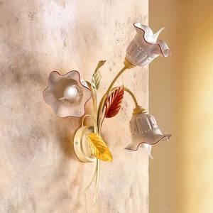 Ceramiche 3zdrojové nástěnné světlo Flora florentinský styl obraz