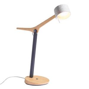 Domus Dřevěná stolní lampa LED Frits v dubu obraz