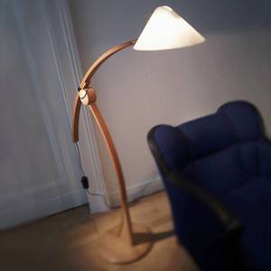 Domus Stojací lampa Pollo E27 v buku, stmívatelná obraz