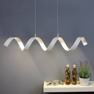 Eco-Light LED závěsné světlo Helix, bílá-stříbrná, 80 cm obraz