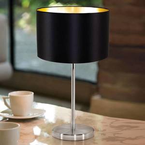 EGLO Textilní stolní lampa Lecio, černá obraz