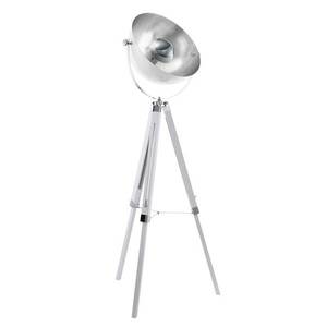 EGLO Stojací lampa Covaleda trojnožka bílá/stříbrná obraz