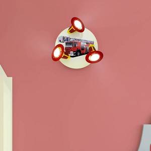Elobra Nástěnné světlo hasičské auto červenožlutá 3zdroje obraz