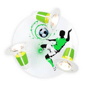 Elobra Stropní světlo Soccer, tři zdroje, zeleno-bílá obraz