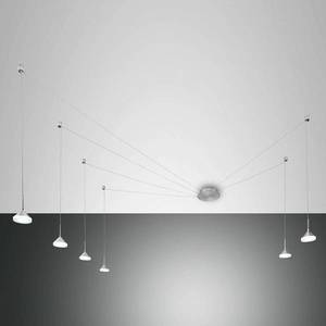 Fabas Luce LED závěsné světlo Isabella, šest zdrojů, hliník obraz