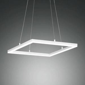 Fabas Luce LED závěsné světlo Bard, 42x42cm v bílé barvě obraz