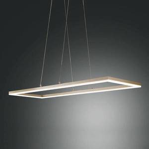 Fabas Luce LED závěsné světlo Bard, 92x32cm, matná zlatá obraz