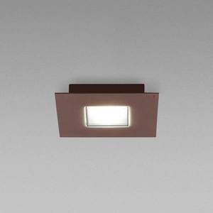 Fabbian Fabbian Quarter - hnědé LED stropní svítidlo 2zdr obraz