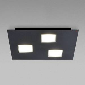 Fabbian Fabbian Quarter - černé LED stropní svítidlo 3zdr obraz