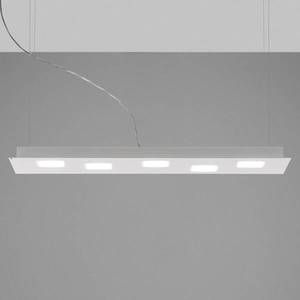 Fabbian Fabbian Quarter - bílé závěsné světlo LED 5zdr obraz