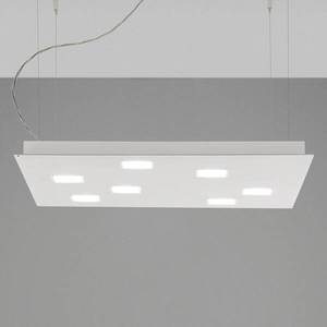 Fabbian Fabbian Quarter - bílé závěsné světlo LED 7zdr obraz