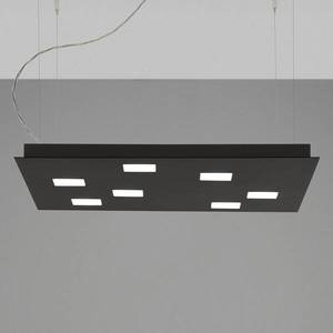 Fabbian Fabbian Quarter - černé závěsné světlo LED 7zdr obraz
