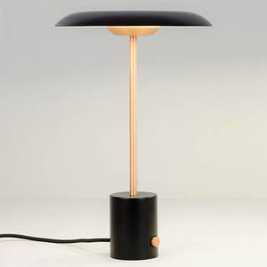 FARO BARCELONA LED stolní lampa Hoshi se stmívačem, černá-měď obraz
