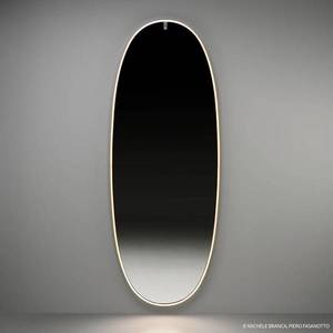 FLOS FLOS La Plus Belle LED nástěnné zrcadlo, zlato obraz