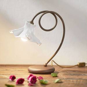 Ferroluce Stolní lampa Eleonora s keramickým stínidlem obraz