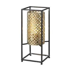 Freelight Stolní lampa Petrolio, černá / zlatá, výška 37 cm obraz
