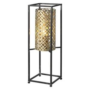 Freelight Stolní lampa Petrolio, černá / zlatá, výška 47 cm obraz