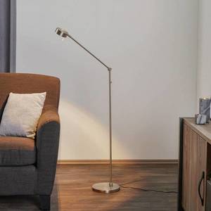 Knapstein Tenká stojací lampa LED Elegance 3 klouby nikl obraz