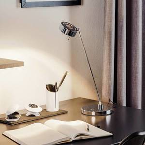 Knapstein Dvoukloubová stolní lampa LED Elegance, chrom obraz