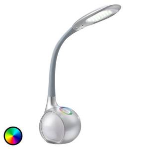 Globo Stříbrná LED stolní lampa Paula obraz