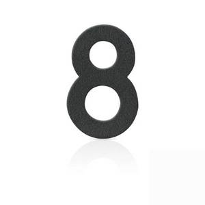 Heibi Nerezová domovní čísla číslice 8, grafit šedý obraz