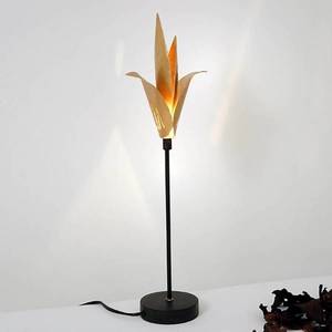 Holländer Stolní lampa Airone se zlatým květem obraz