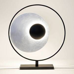 Holländer Stolní lampa Satellite, stříbro-černá, výška 58cm obraz