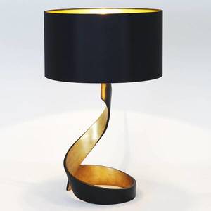 Holländer Stolní lampa Vortice, černo-zlatá obraz