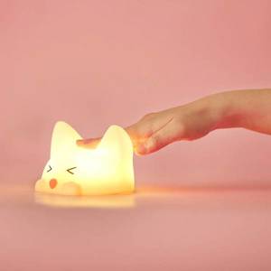 Niermann Standby LED noční světlo Catty Cat, baterie, 7 barev+Sound obraz