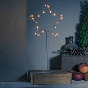 Konstsmide Christmas Stojací LED kovová hvězda - stříbrná s nohou obraz