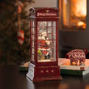 Konstsmide Christmas LED dekorační telefonní budka se Santa Clausem obraz