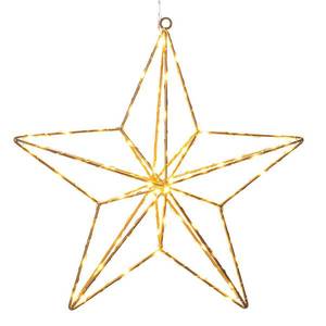 Konstsmide Christmas LED dekorativní světlo zlatá hvězda 37x36 cm obraz