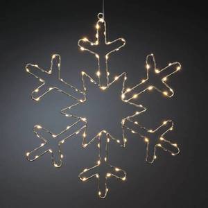 Konstsmide Christmas LED dekorativní světlo stříbrná sněhová vločka obraz