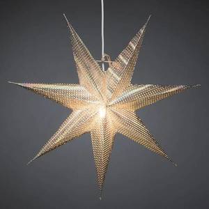 Konstsmide Christmas Dekorativní hvězda z papíru, stříbrná, 7cípá obraz