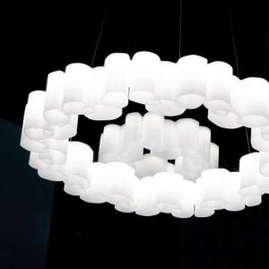 Stilnovo LED závěsné světlo Honey, stmívatelné kulaté, 58cm obraz