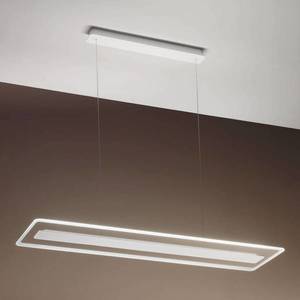 Linea Light LED závěsné světlo Antille, sklo, obdélník, Chrom obraz