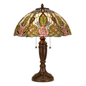 Clayre&Eef Rajská stolní lampa Eden v Tiffany stylu obraz