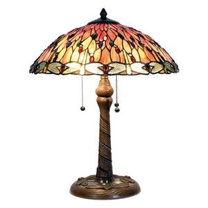 Clayre&Eef Okouzlující stolní lampa Bella v Tiffany stylu obraz